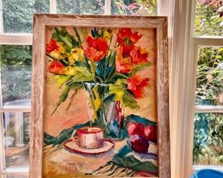 Original framed art, signed