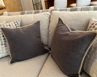 A nice assortment of Designer Pillows Galore!