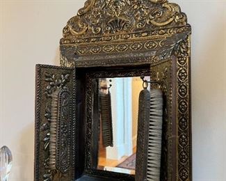 Antique Framed Hall Mirror
