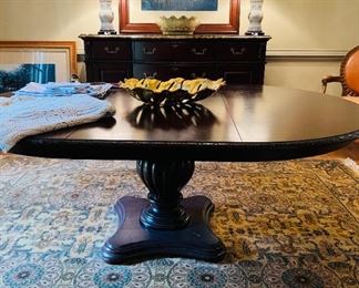 Mahogany DR Oval Pedestal Table, 80x55