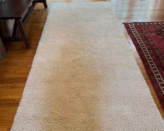 10x4 cream wool rug