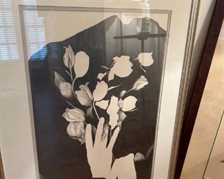 B&W framed print