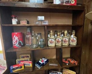 Vintage Coke, Cars and Collectable Liquor Decanters.