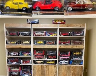 Huge Collection 1980’s-90’s Die Cast Metal Model Cars in Boxes 1:18 Scale