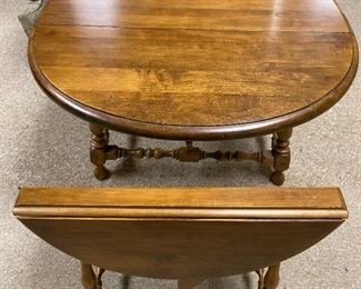 Vintage Small Dropleaf Side Table 
