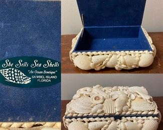 Sea Shell Small Jewelry Box 
She Sells Sea Shells ( An Ocean Boutique )
