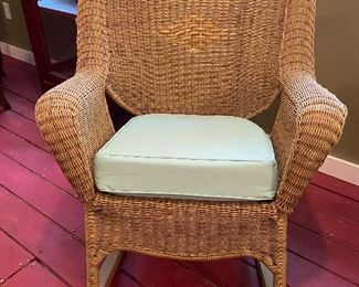 Resin All Weather Wicker Rocker