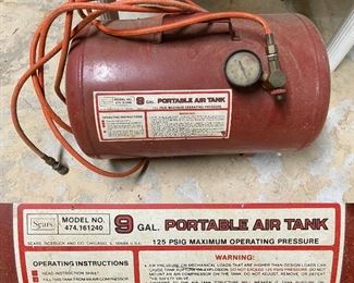 Sears 9 Gal Portable Air Tank