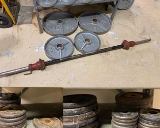 Over 300 Pounds of Free Weights 