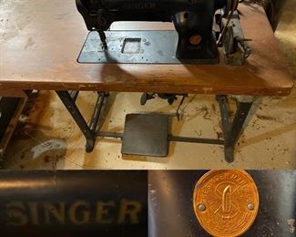 Antique Heavy Duty Singer Sewing Machine 111 W 150