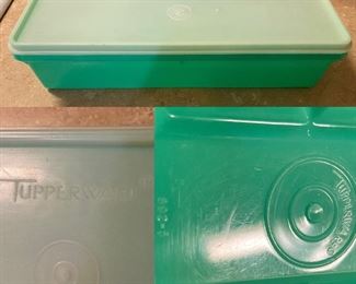 Vintage Green Tupperware #892 Celery/Romaine Container 