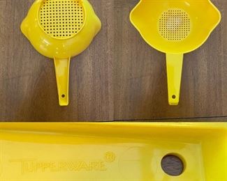 Vintage Tupperware Yellow #1200 Colander
