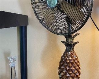 Oscillating Pineapple Table Fan