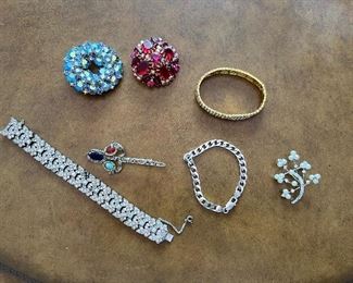 Vintage, costume & Sterling jewelry. 