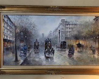 J. Gaston Painting 32 x 57