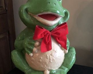 Porcelain Frog Figurine