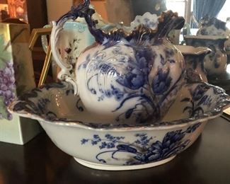 Porcelain Server and Bowl