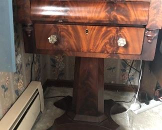 Pedestal Side Table (there are two)