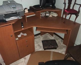 Wood L-Shape Office Desk