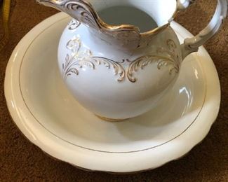 Porcelain Bowl and Pitcher