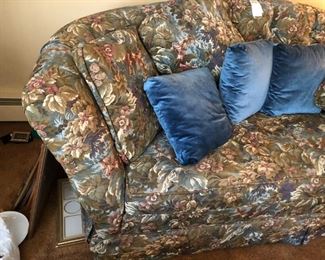 Baker Furniture - Fabric Loveseat - pillows included (Matching Sofa)