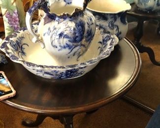 Porcelain Bowl and Pitcher