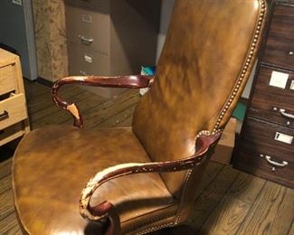 Vintage swivel armchair