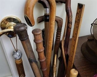 Antique walking sticks