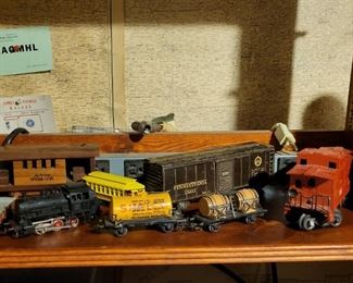 Antique model railroad items.