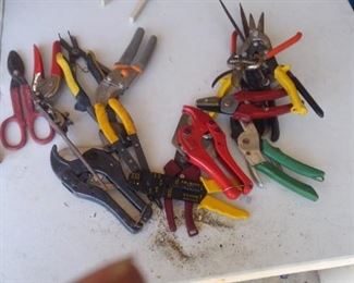 Hand tools and scissors.