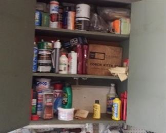 Misc paints and solvents.