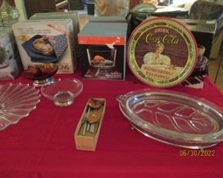 Misc serving pieces. Some new in box.