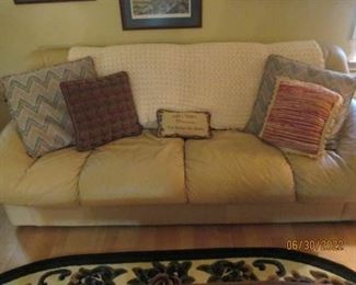 Leather Sofa - has been loved.