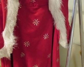 Mrs. Santa Claus vest and skirt