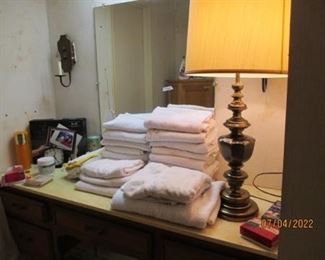 Towels are good for shop towels. They are stained but clean.