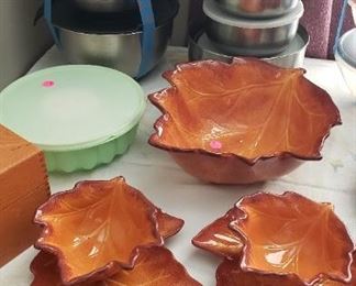 Stainless Steel mixing bowls, Tupperware, kitchen