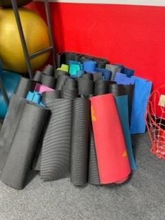 yoga mats and wedges