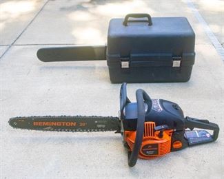 Remington 46cc 2-Cycle 20-inch Gas Powered Chainsaw with Carrying Case — NEEDS TLC

