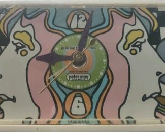 Peter Max 1968 clock original 