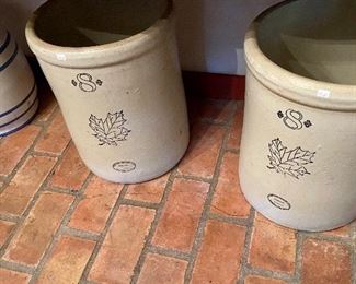 Western Stoneware Company, Illinois 8 gallon crocks