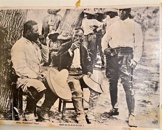 General Francicso (Pancho) Villa and General Porfirio Galindo, somewhere in Mexico, circa 1913