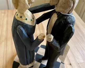 Hand carved woodwork by Larry Paige, “May I have this dance”- so cleverly designed the couple moves slightly