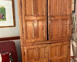 large oak armoire, great for storage, great price at $200.00