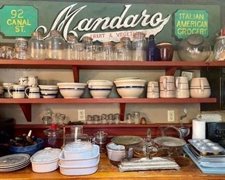 fantastic assortment of vintage kitchen ware