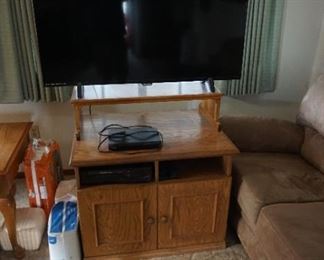 TV and cabinet