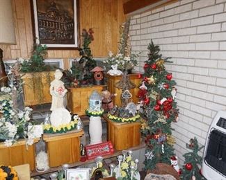 Christmas decor,  plant or decor stands
