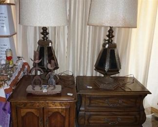 lamps, side tables