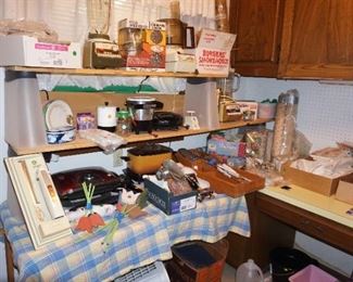 kitchen and sewing