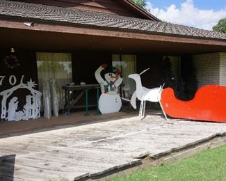 Nativity, Snowman, sleigh