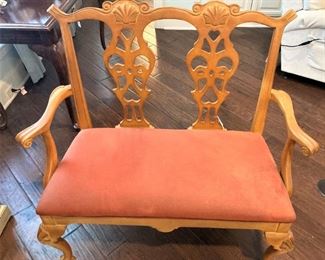 Chippendale style settee
